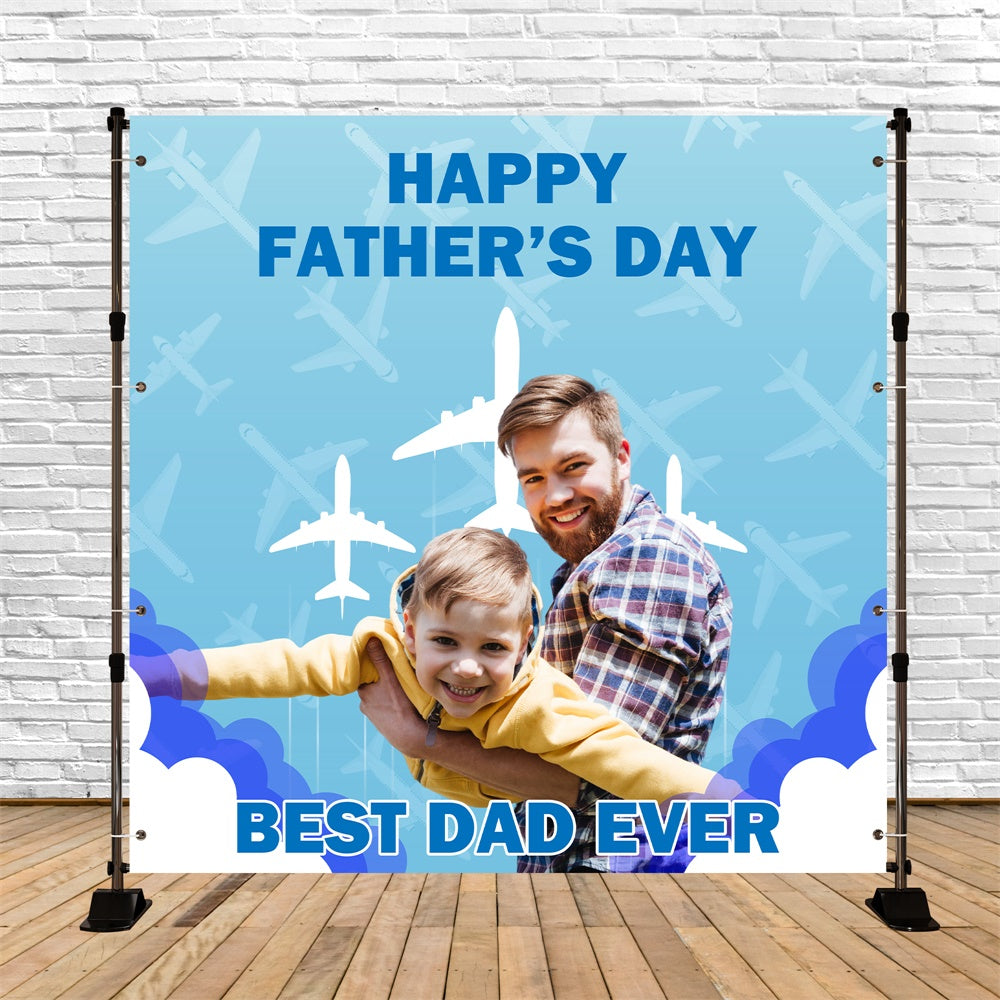 Backdrops For Father's Day Airplane Theme Custom Backdrop UK BRP5-53