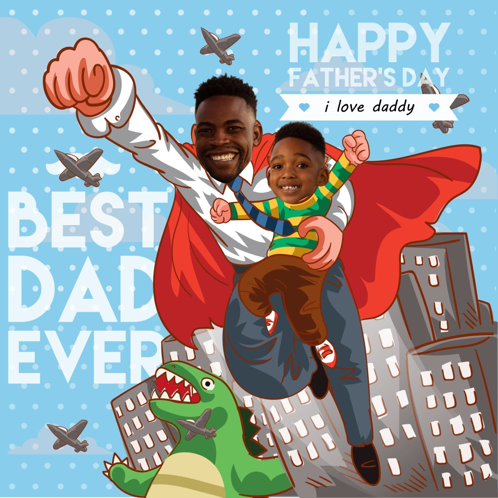 Fathers Day Backdrop Ideas Comic Hero Adventure Custom Backdrop UK BRP5-58