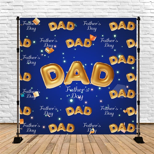 Backdrop Fathers Day Shiny Golden Letters Backdrop UK BRP5-62