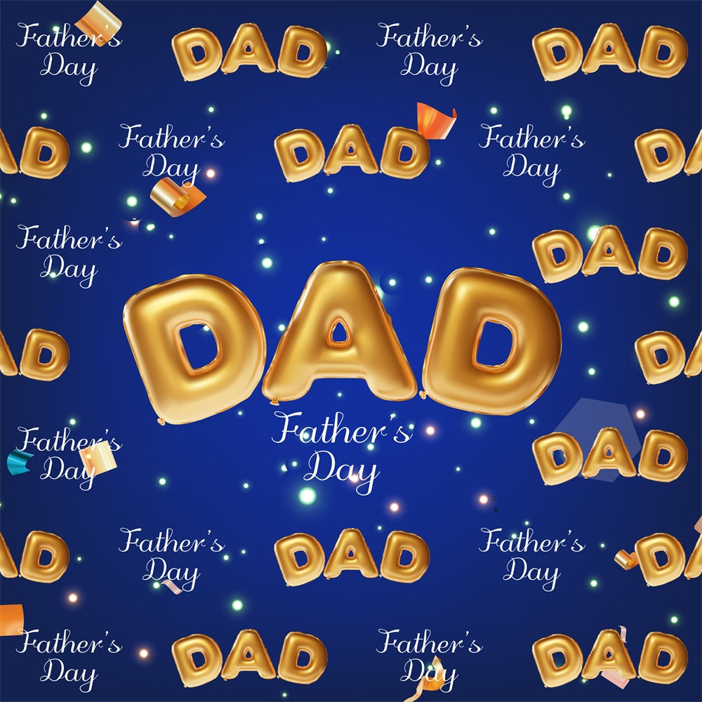 Backdrop Fathers Day Shiny Golden Letters Backdrop UK BRP5-62