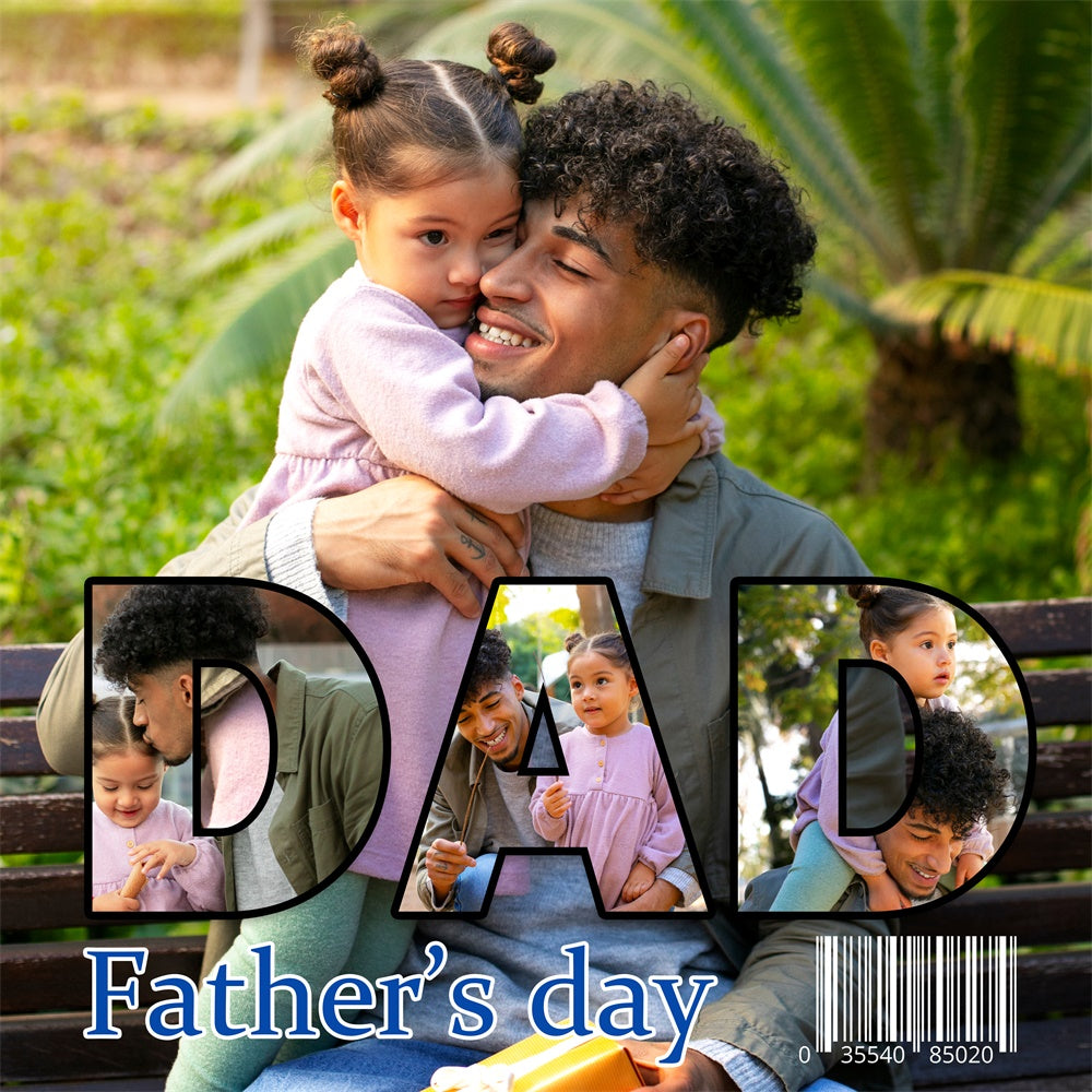 Fathers Day Photo Backdrop Modern Letter Art Custom Backdrop UK BRP5-63