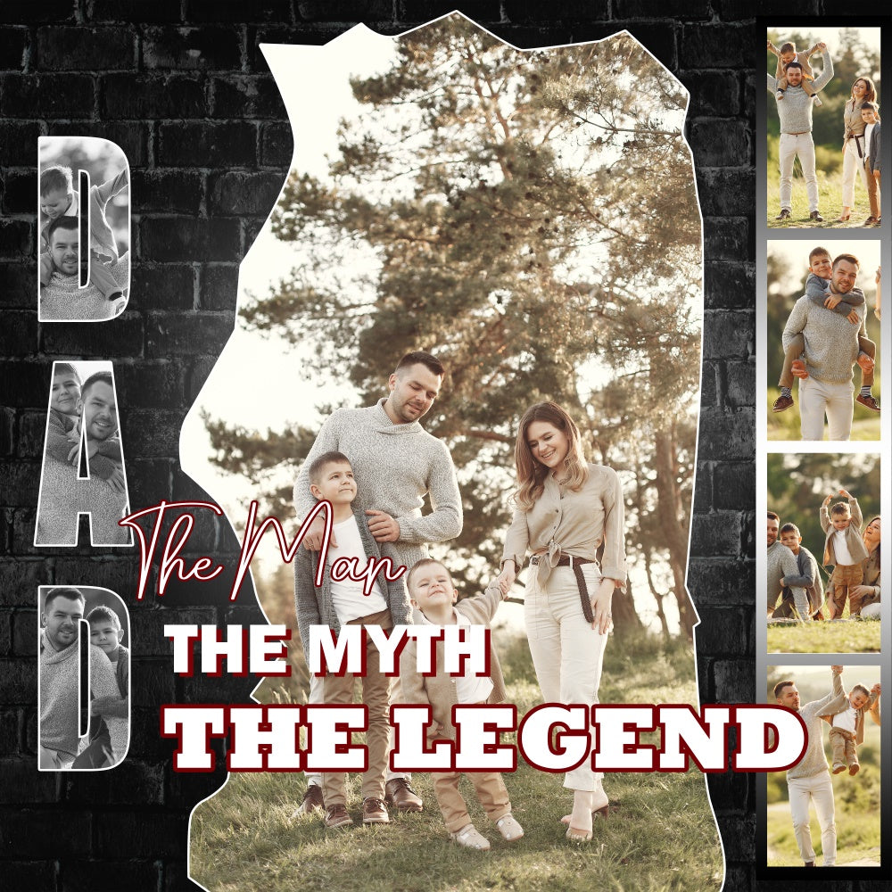 Backdrop Fathers Day Rustic Brick Magazine Customized Backdrop UK BRP5-68