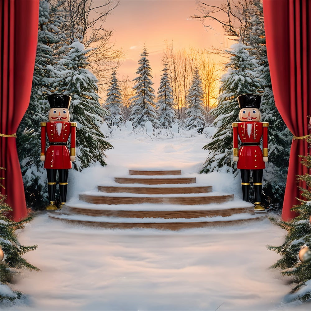 Christmas Backdrop Ideas Nutcracker Winter Stage Backdrop UK BRP57-149