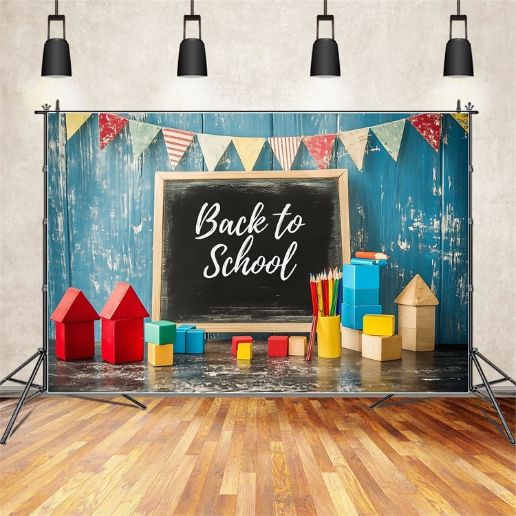 Back To School Photo Backdrop Play Learn Welcome Backdrop UK BRP57-15