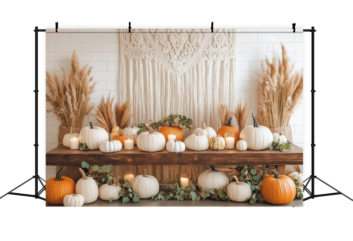 Bohemian Backdrop Macrame Harvest Display Fall Backdrop UK BRP57-197
