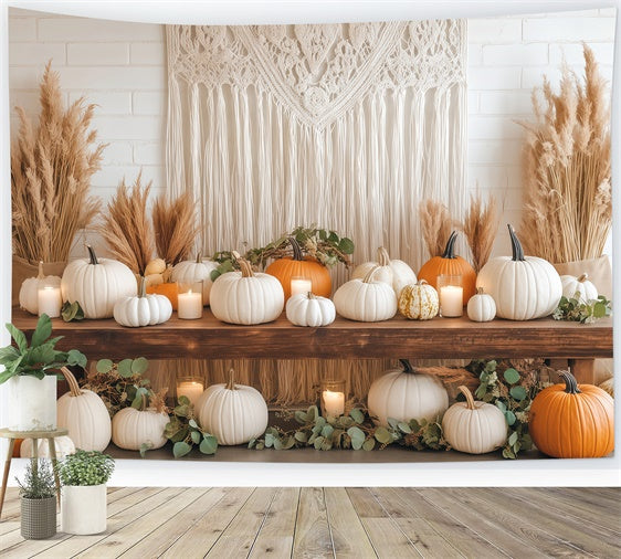 Bohemian Backdrop Macrame Harvest Display Fall Backdrop UK BRP57-197