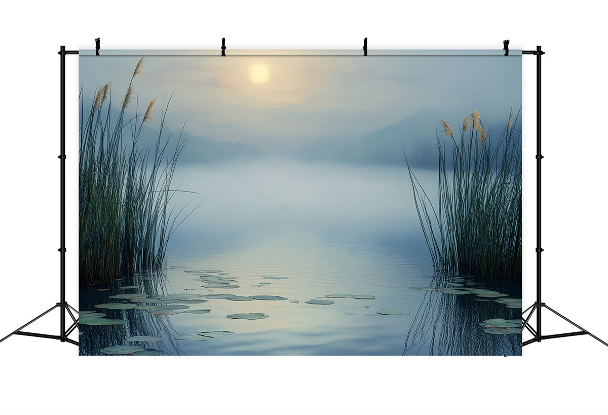 Sky Photo Backdrop Misty Reeds Lakeview Backdrop UK BRP57-206