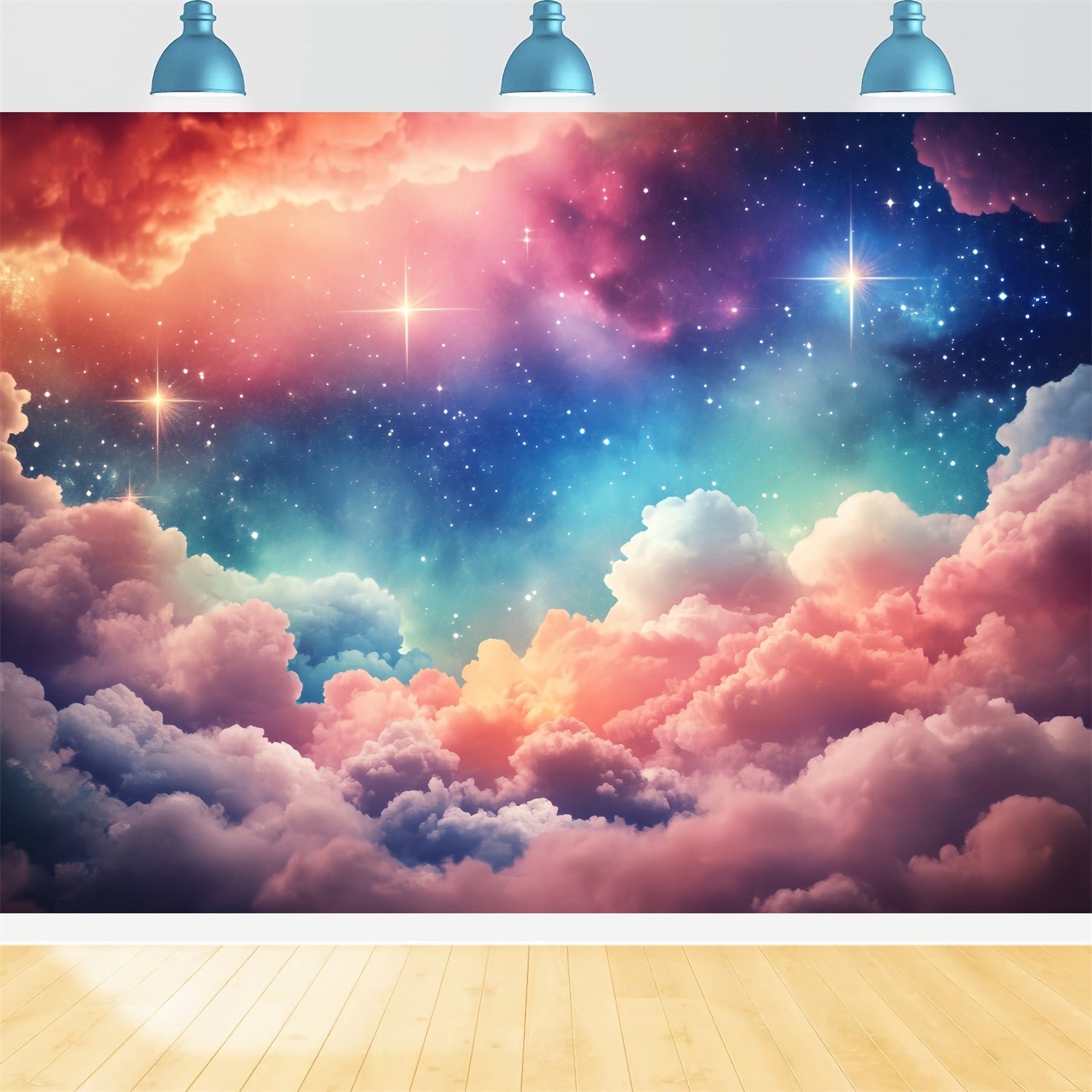Cloud Photo Backdrop Cosmic Candy Sky Backdrop UK BRP57-208