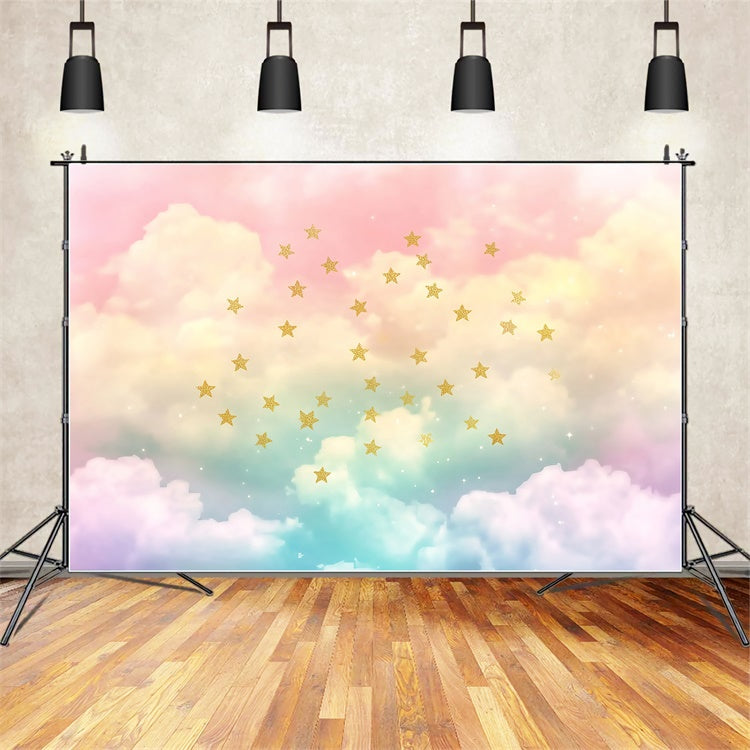 Cloud Backdrops Pastel Cloud Sparkle Backdrop UK BRP57-210