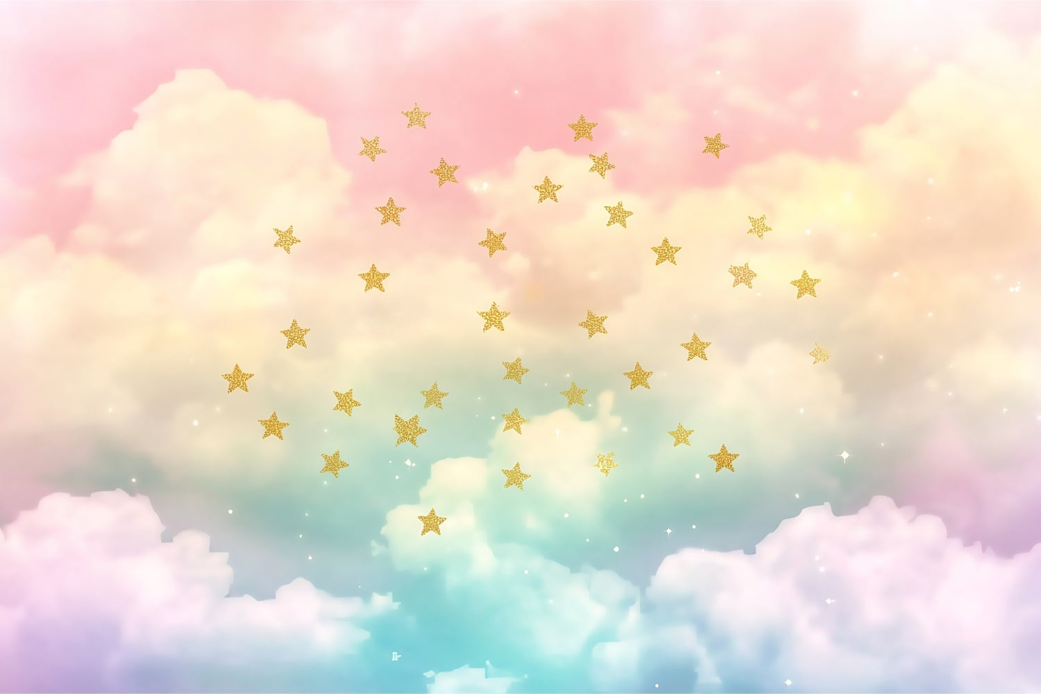 Cloud Backdrops Pastel Cloud Sparkle Backdrop UK BRP57-210