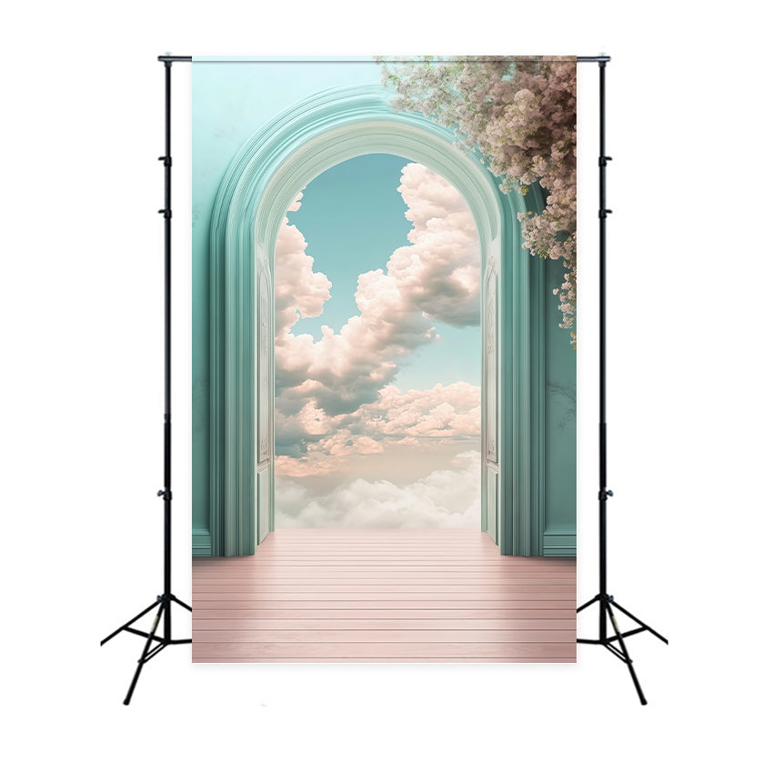 Cloud Backdrop Floral Portal Serenity Backdrop UK BRP57-212