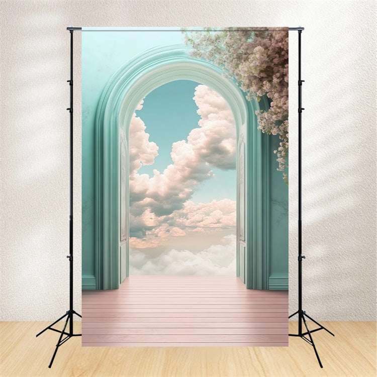 Cloud Backdrop Floral Portal Serenity Backdrop UK BRP57-212