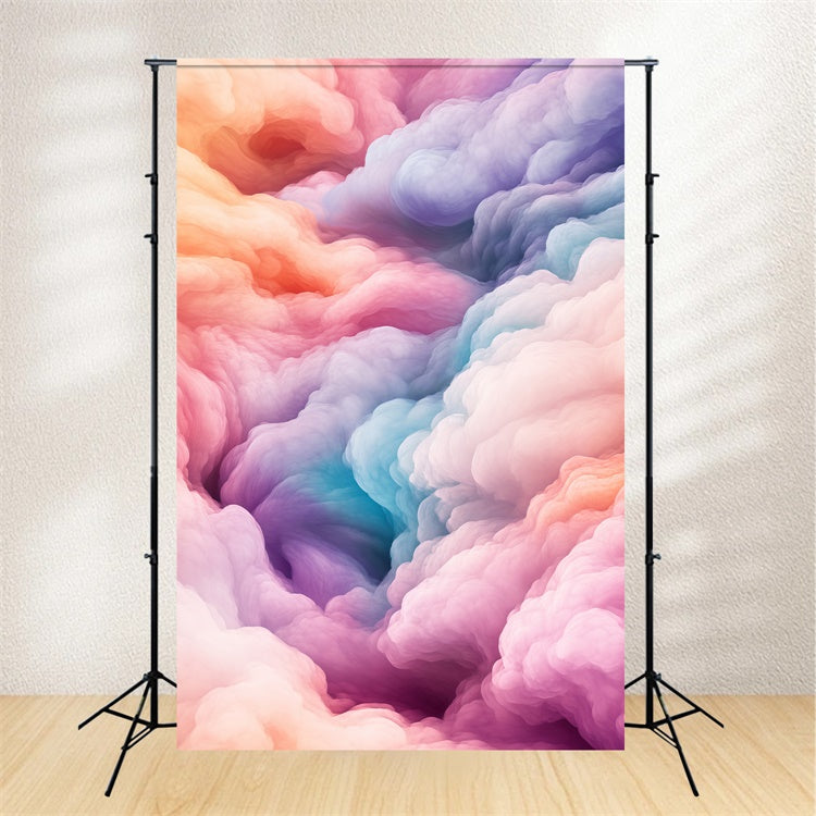 Cloud Photography Backdrop Rainbow Mist Whirl Backdrop UK BRP57-215