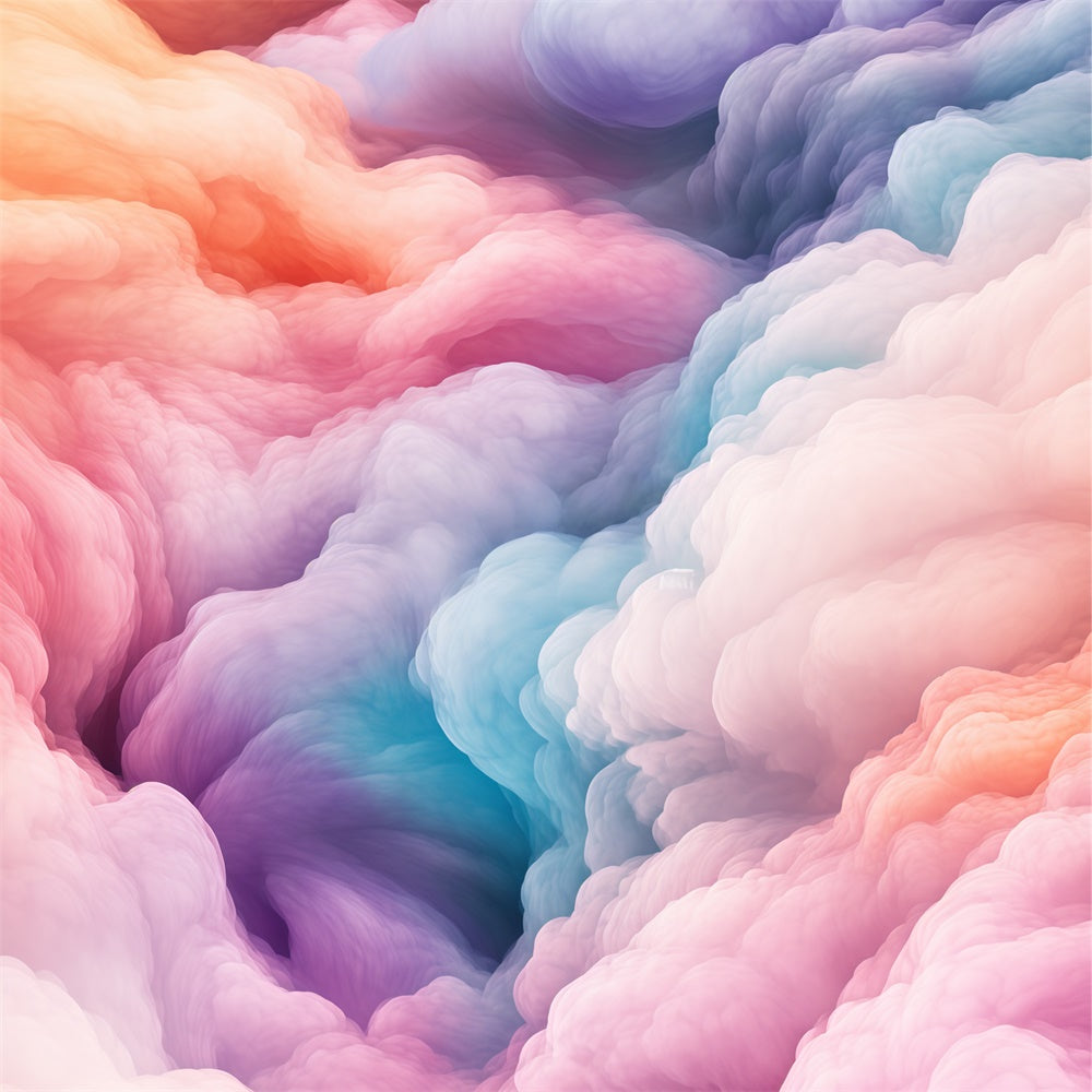 Cloud Photography Backdrop Rainbow Mist Whirl Backdrop UK BRP57-215