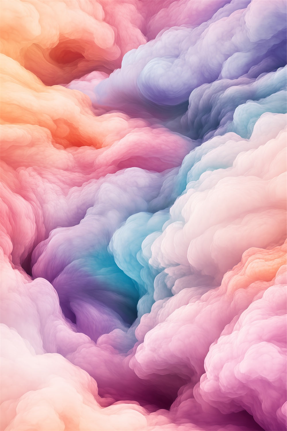 Cloud Photography Backdrop Rainbow Mist Whirl Backdrop UK BRP57-215