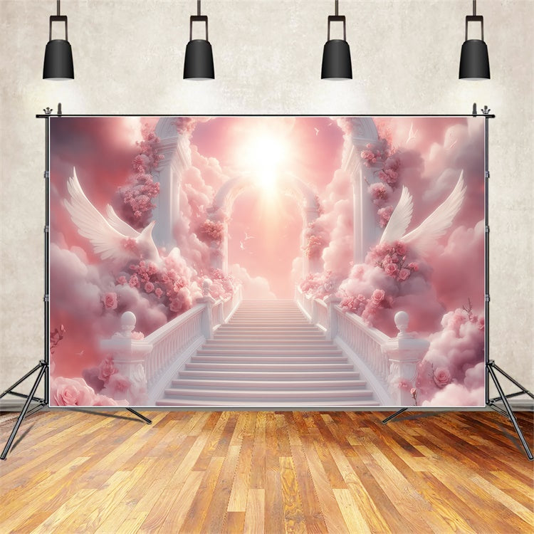 Cloud Backdrop Photography Angel Garden Gate Backdrop UK BRP57-226