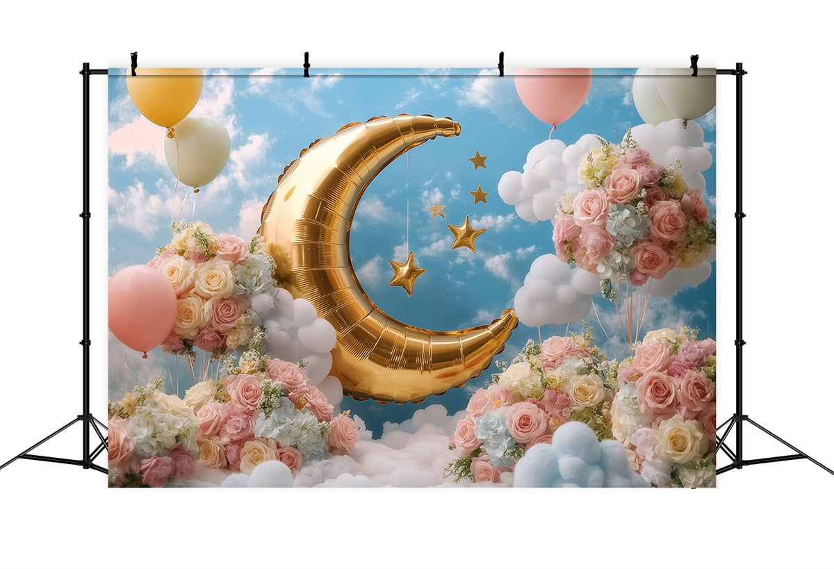 Sky Backdrops Crescent Dream Balloon Backdrop UK BRP57-229