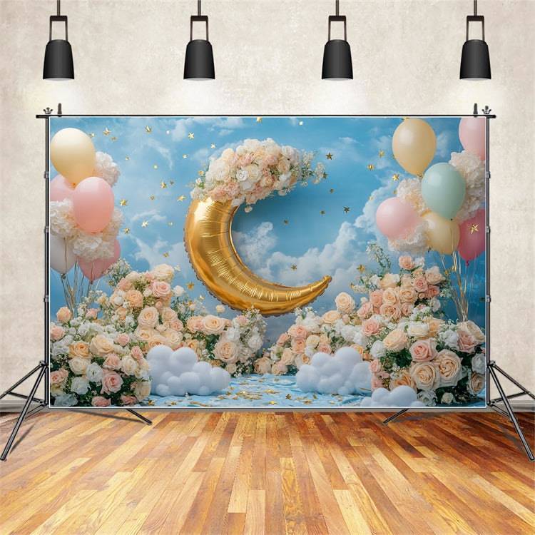 Blue Sky Backdrop Golden Crescent Garden Backdrop UK BRP57-230