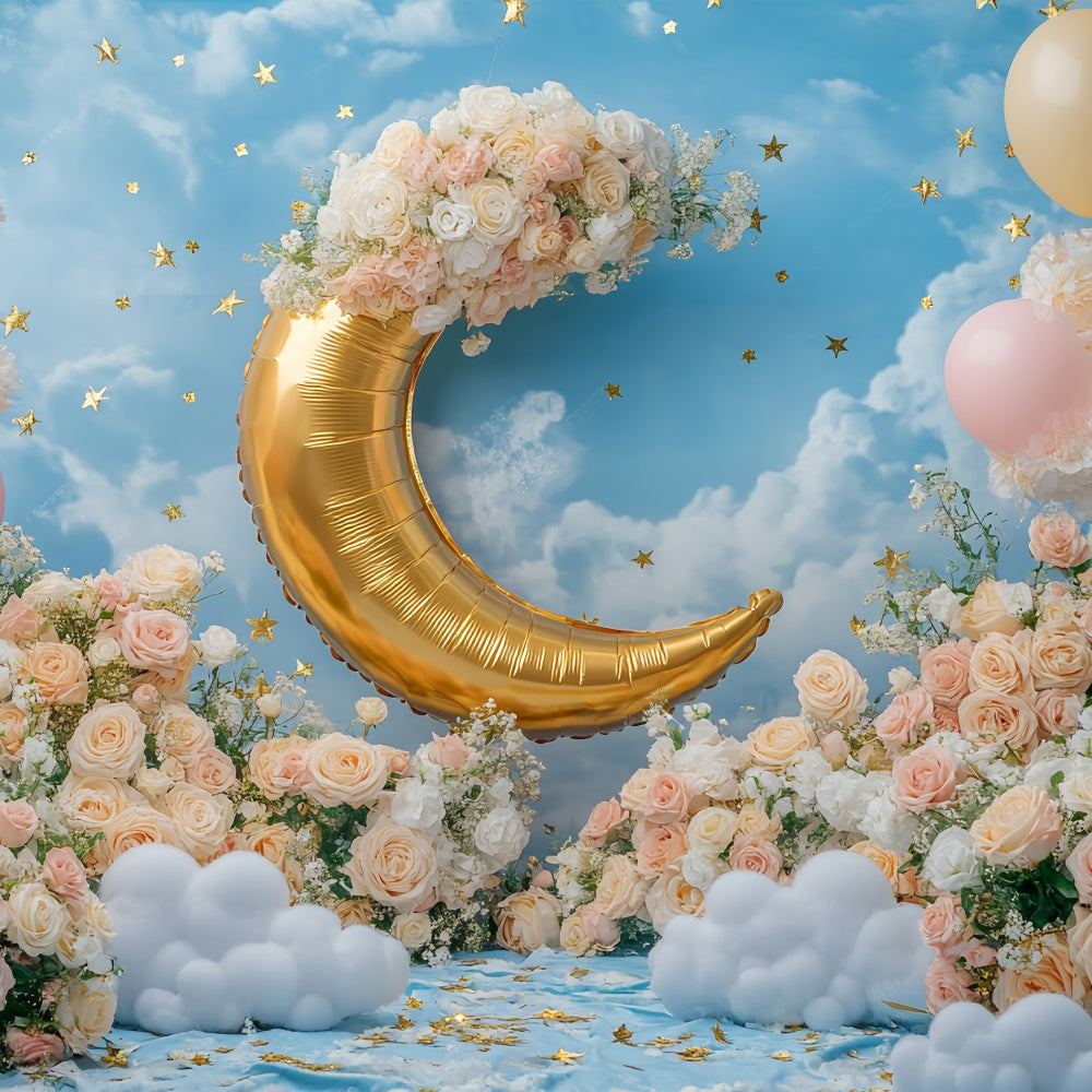 Blue Sky Backdrop Golden Crescent Garden Backdrop UK BRP57-230