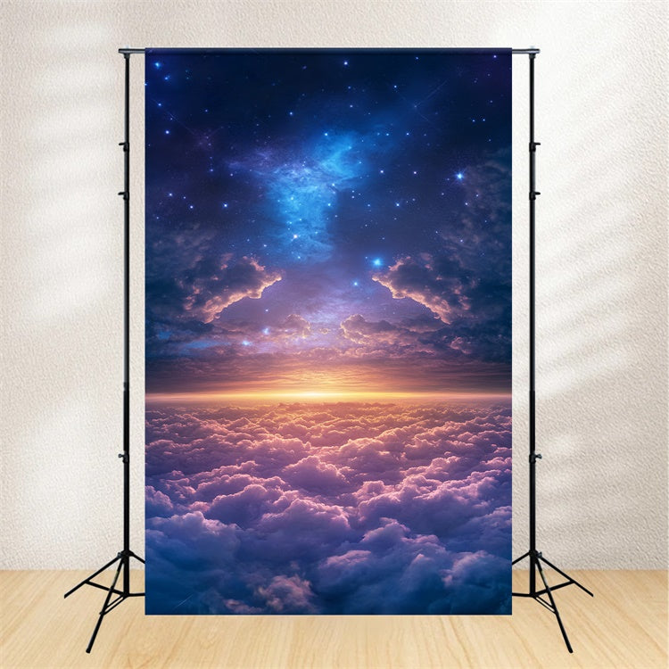 Cloudy Sky Backdrop Dream Horizon Sparkle Backdrop UK BRP57-233