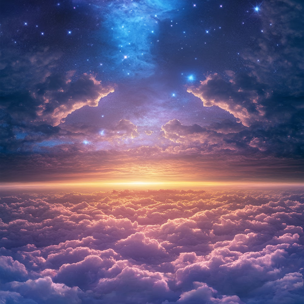 Cloudy Sky Backdrop Dream Horizon Sparkle Backdrop UK BRP57-233