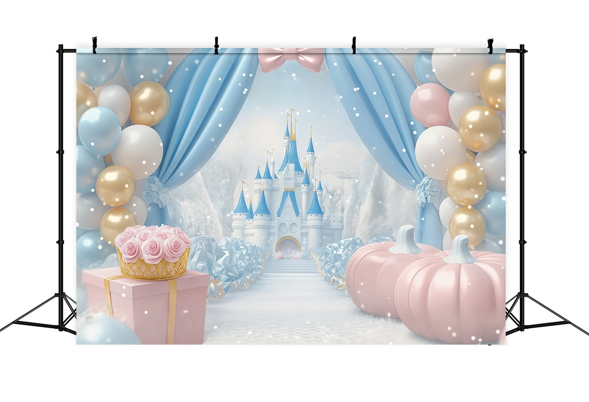 Newborn Photoshoot Backdrop Castle Balloon Dream Backdrop UK BRP57-244