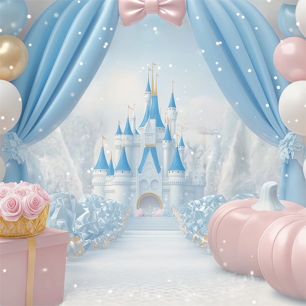 Newborn Photoshoot Backdrop Castle Balloon Dream Backdrop UK BRP57-244