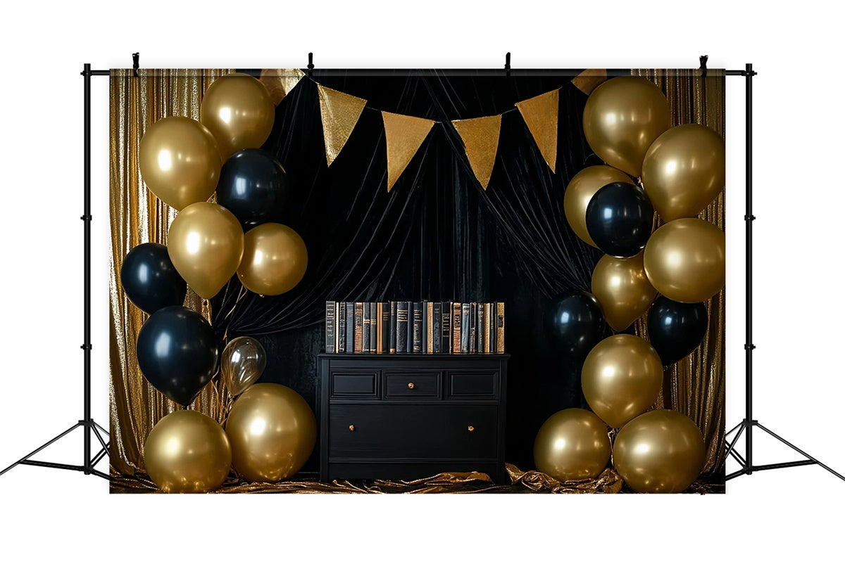 Back To School Photo Backdrop Elegant Academia Backdrop UK BRP57-27