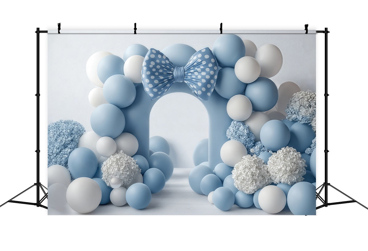 Newborn Photo Backdrop Soft Blue Welcome Backdrop UK BRP57-280