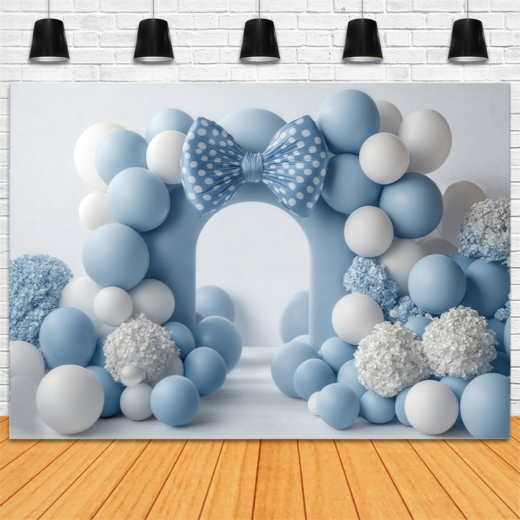 Newborn Photo Backdrop Soft Blue Welcome Backdrop UK BRP57-280