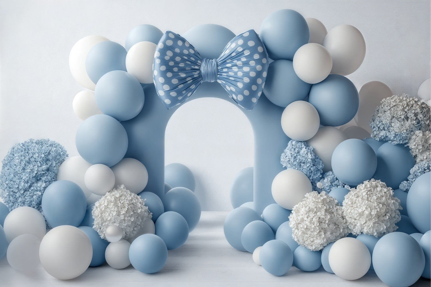 Newborn Photo Backdrop Soft Blue Welcome Backdrop UK BRP57-280
