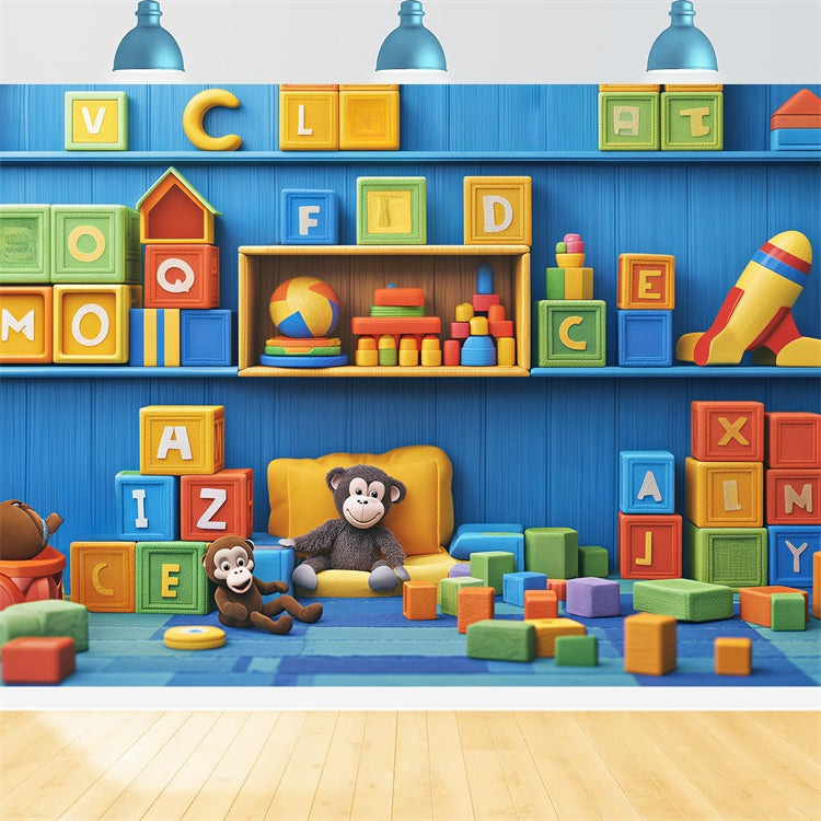 Newborn Backdrop Rainbow Letters Room Cute Backdrop UK BRP57-283