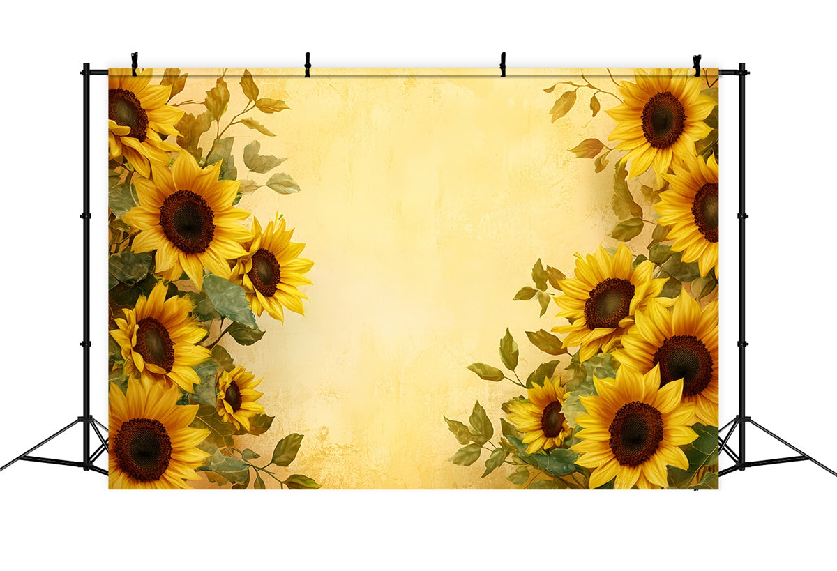 Kids Backdrops Gentle Sunflower Border Backdrop UK BRP57-287