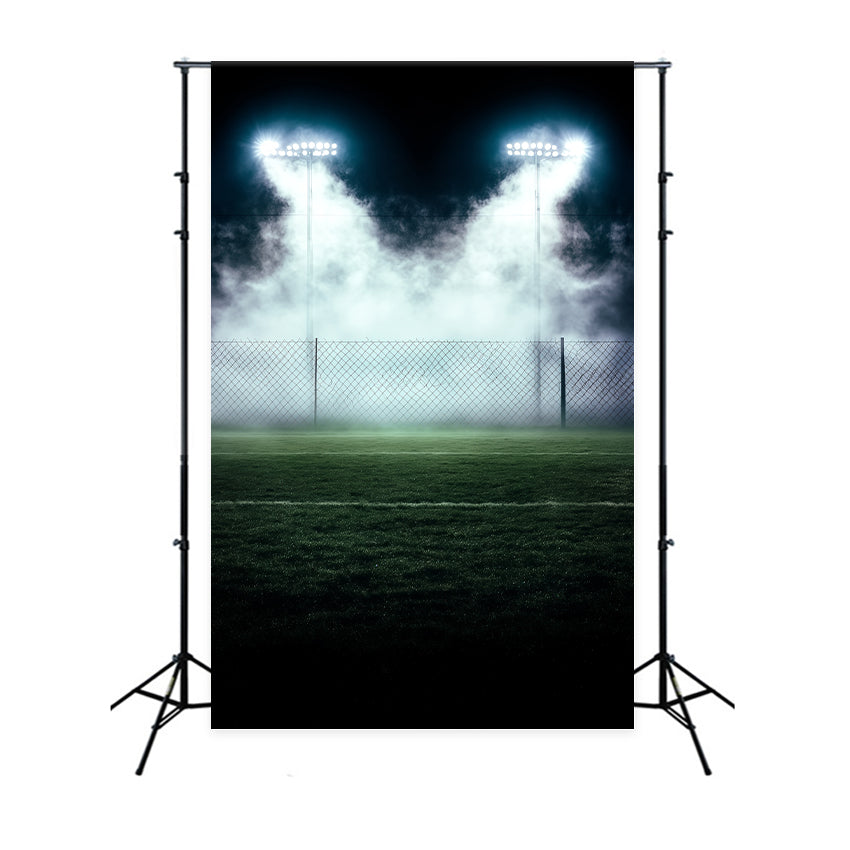 Sports Photo Backdrop Foggy Game Lights Backdrop UK BRP57-292