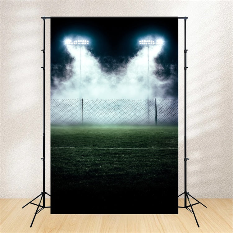 Sports Photo Backdrop Foggy Game Lights Backdrop UK BRP57-292