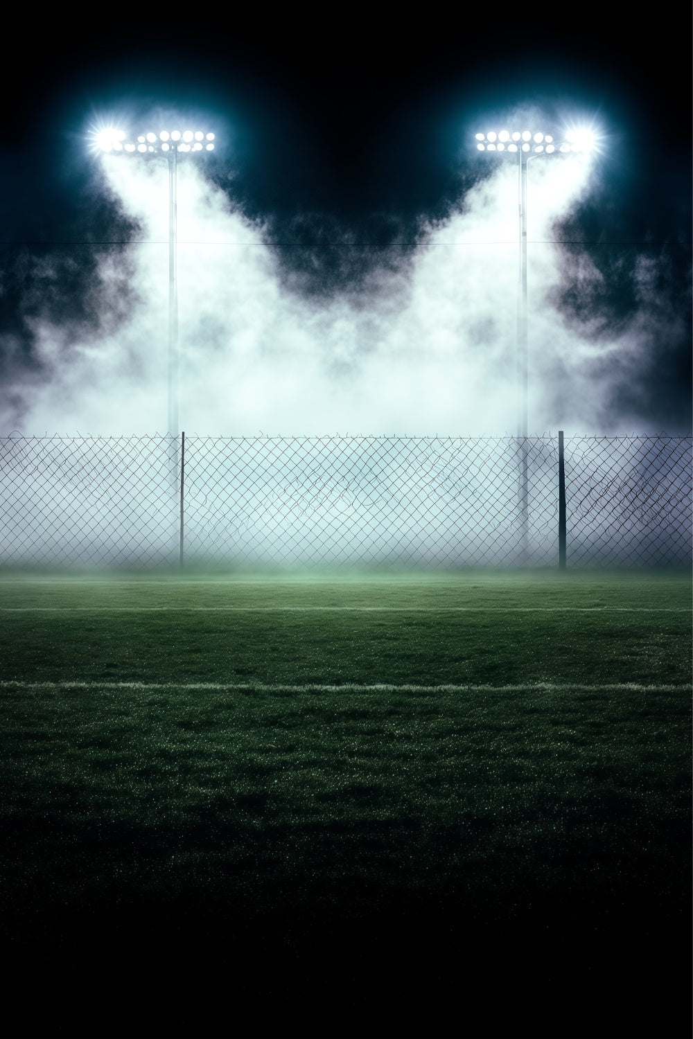 Sports Photo Backdrop Foggy Game Lights Backdrop UK BRP57-292