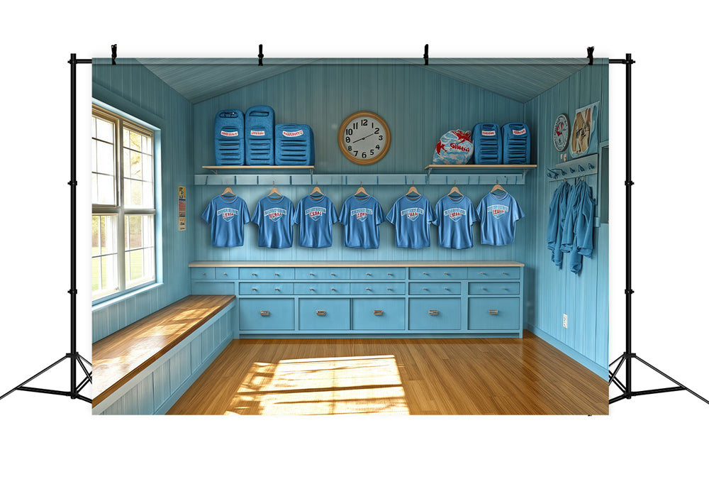 Sports Photo Backdrop Locker Room Ready Backdrop UK BRP57-294