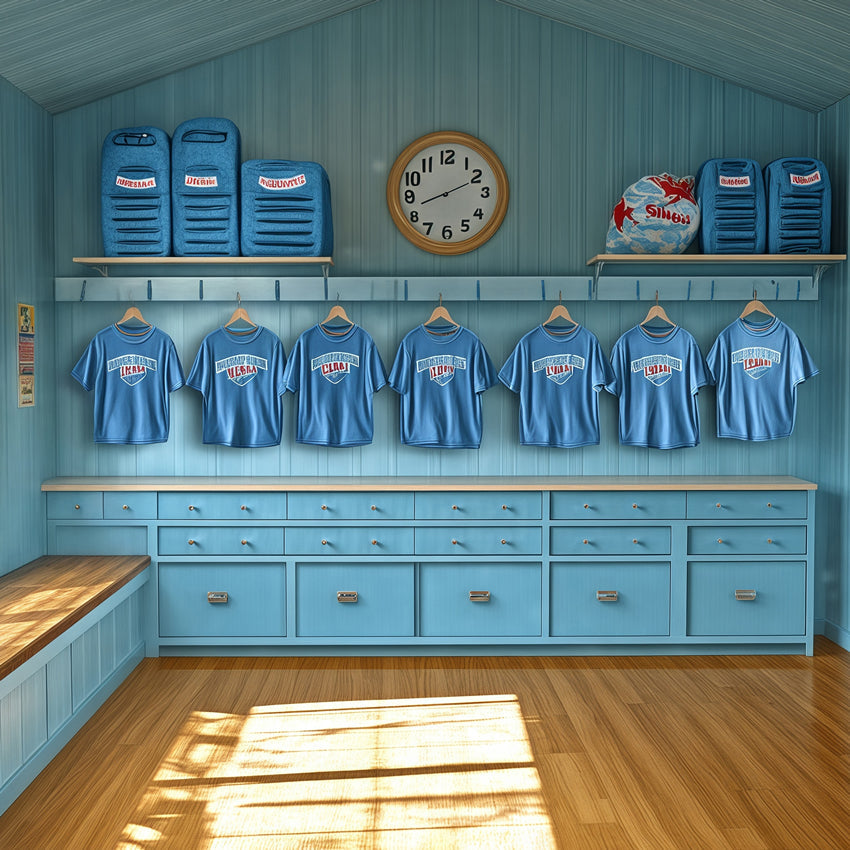 Sports Photo Backdrop Locker Room Ready Backdrop UK BRP57-294