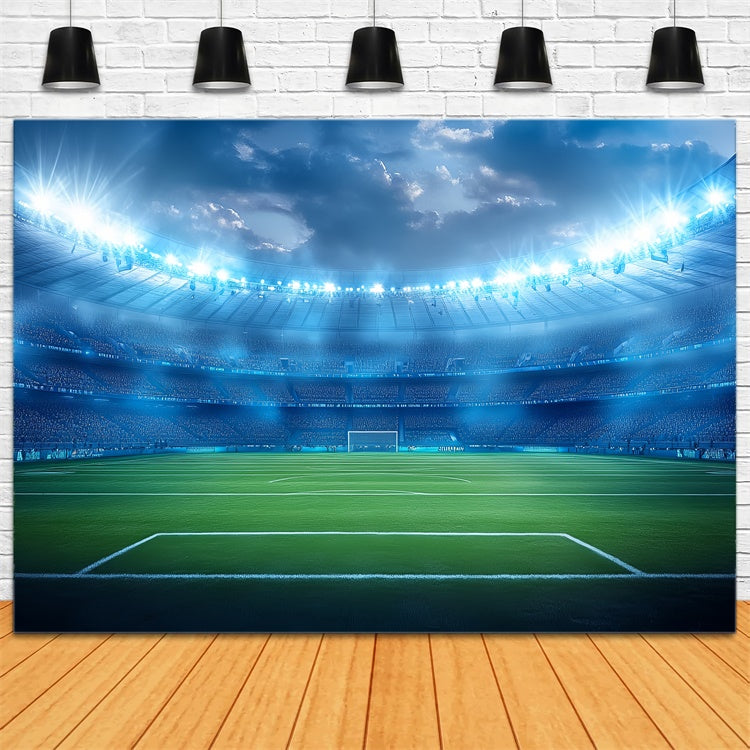 Soccer Field Backdrop Grand Stadium Glory Backdrop UK BRP57-295