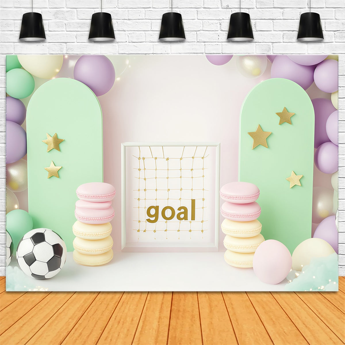 Sports Backdrops Sweet Goal Celebration Backdrop UK BRP57-303