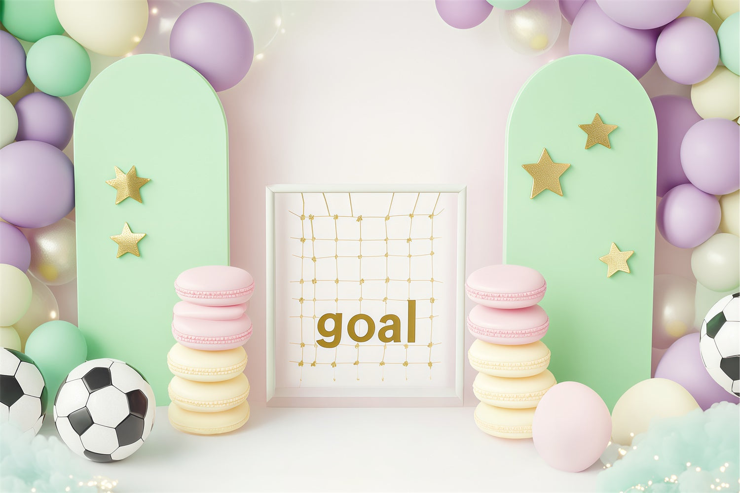 Sports Backdrops Sweet Goal Celebration Backdrop UK BRP57-303