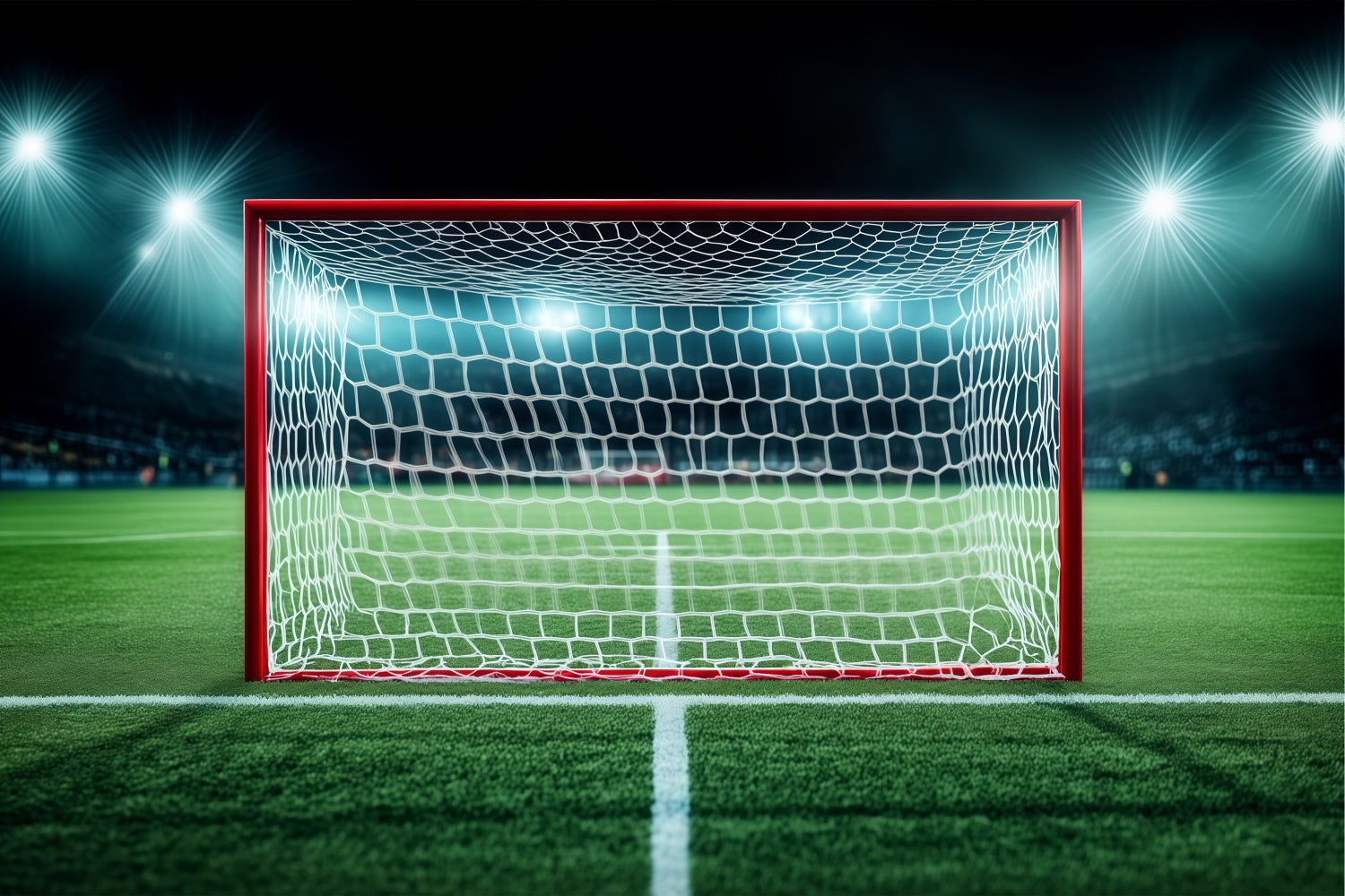 Football Field Backdrop Midnight Goal Shot Backdrop UK BRP57-305