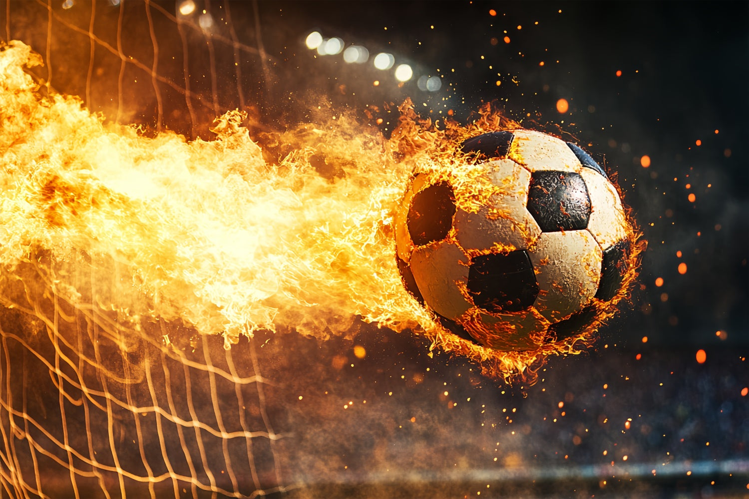 Football Backdrops Goal Impact Flaming Backdrop UK BRP57-318