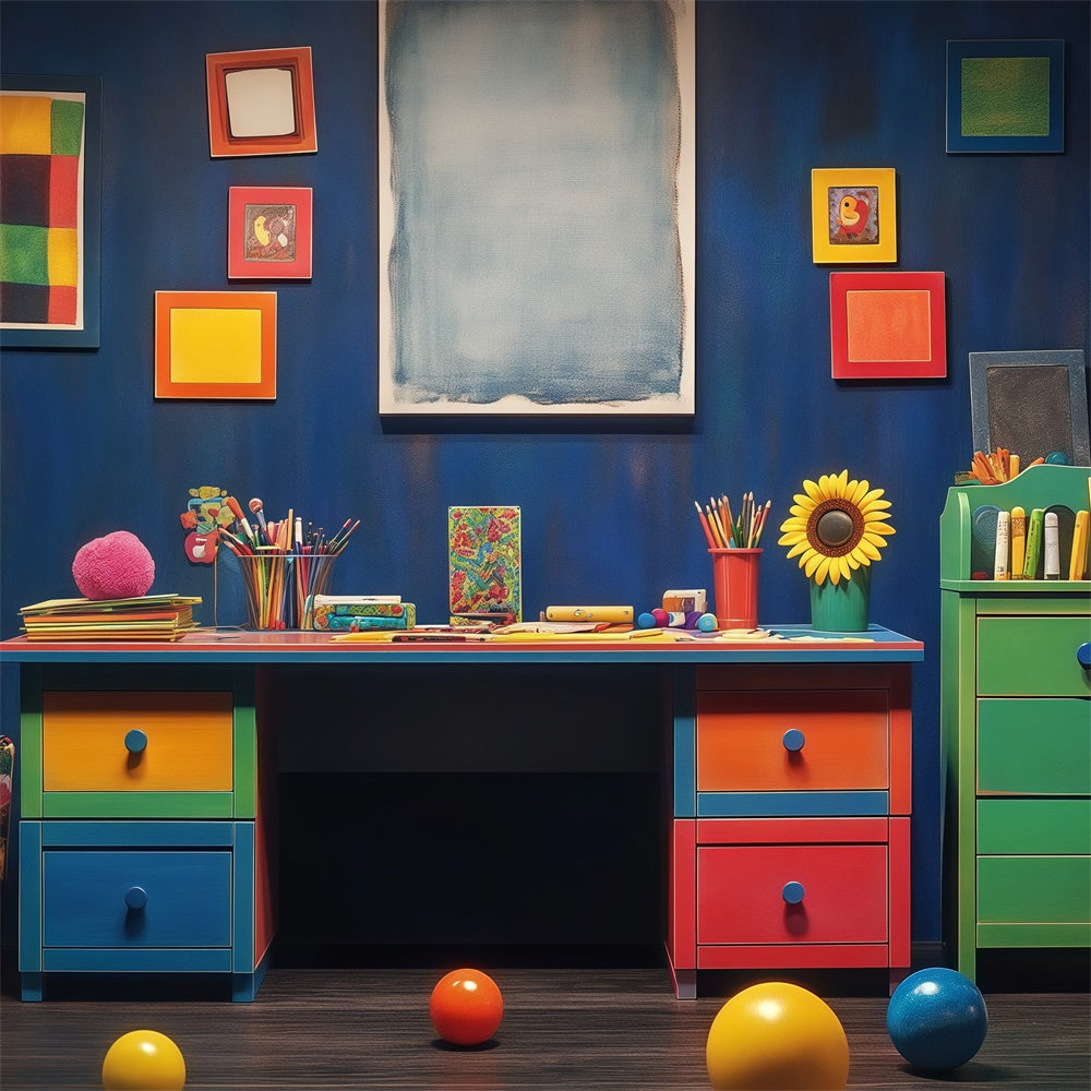 Back To School Backdrops Whimsy Learning Zone Backdrop UK BRP57-32