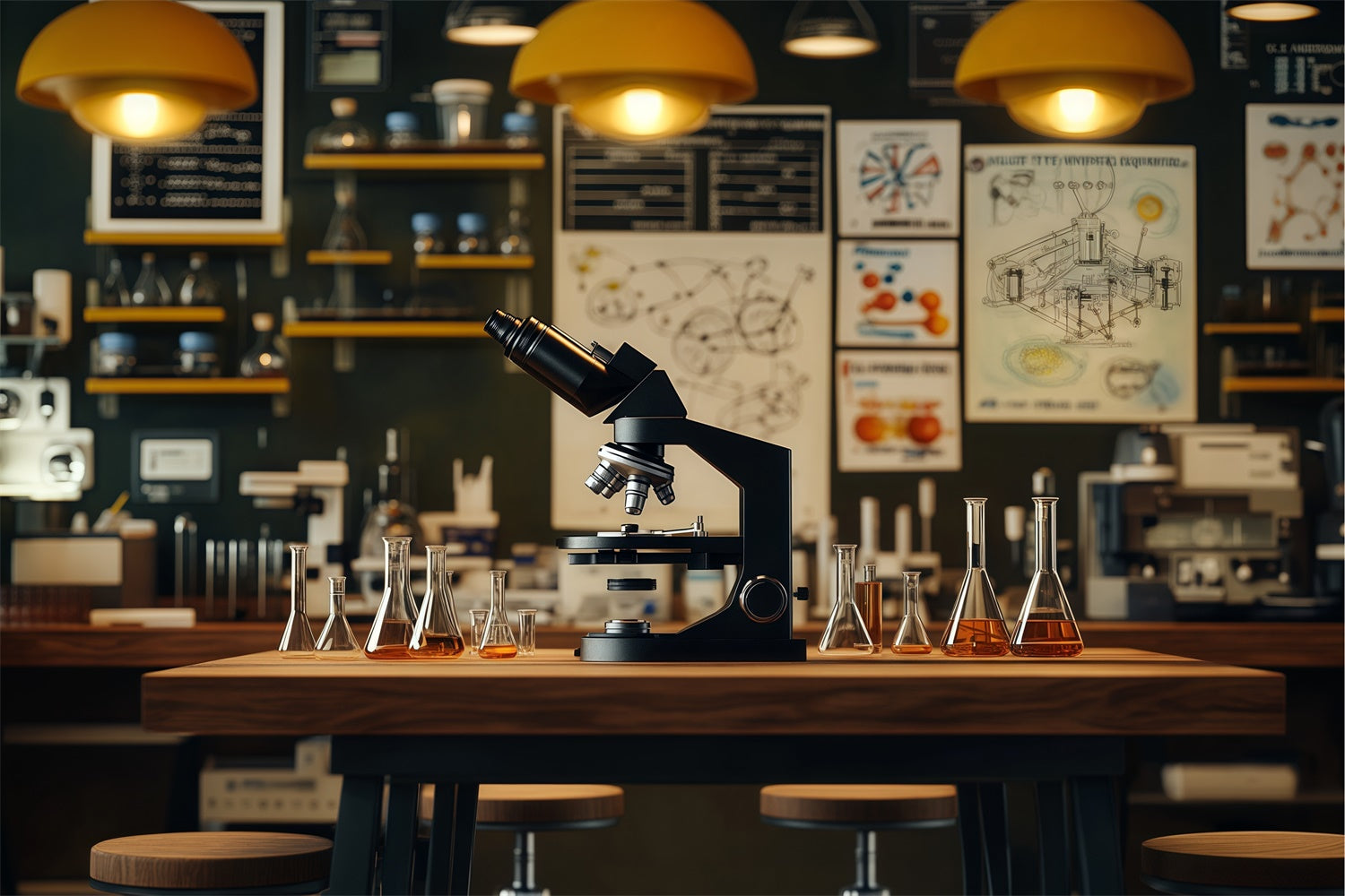 Chemistry Backdrop Science Lab Exploration Backdrop UK BRP57-33