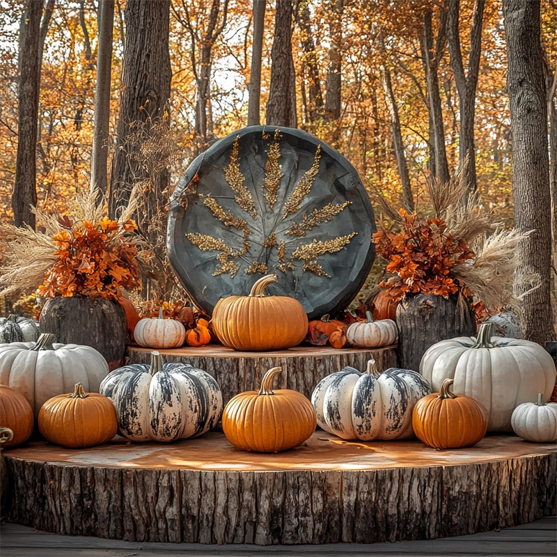 Thanksgiving Backdrop Ideas Rustic Woodland Autumn Backdrop UK BRP57-331