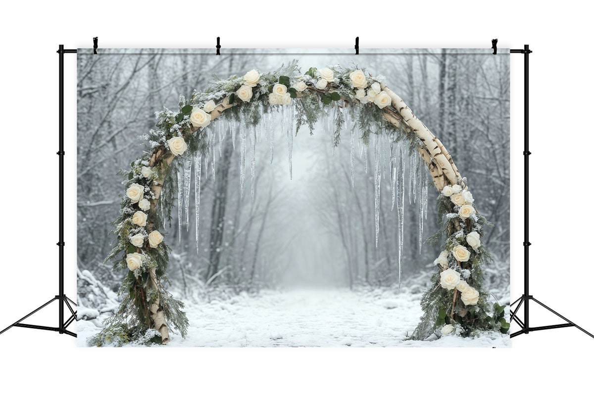 Winter Forest Backdrop Bloom Woodland Path Backdrop UK BRP57-364