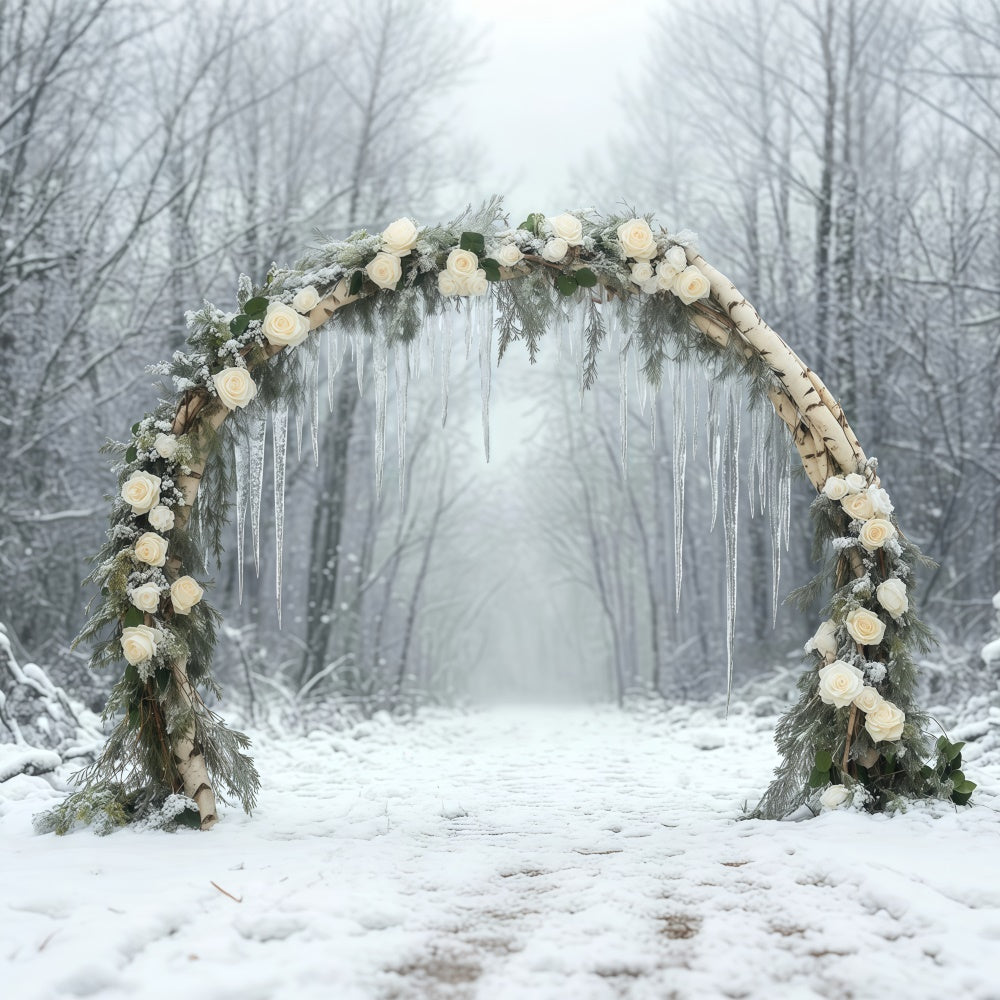 Winter Forest Backdrop Bloom Woodland Path Backdrop UK BRP57-364