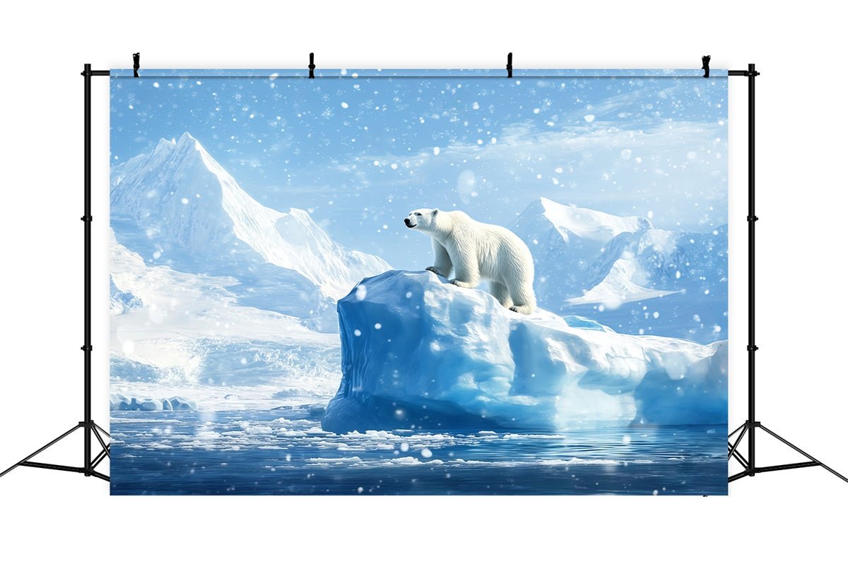 Winter Scene Backdrop Whispering Iceberg Polar Backdrop UK BRP57-385