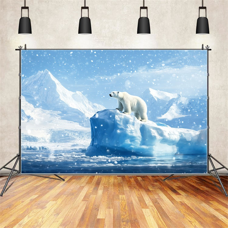 Winter Scene Backdrop Whispering Iceberg Polar Backdrop UK BRP57-385